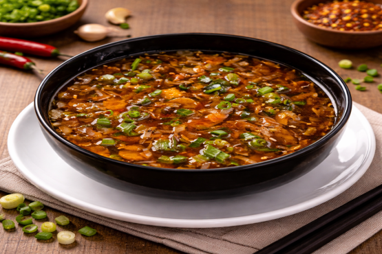 Vegetable Hot and Corn Soup